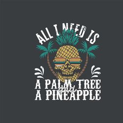 Palm Tree Pineapple Skull Svg, Trending Svg, Summer Svg, Summer Times Svg, Pineapple Skull Svg, Palm Tree Svg, Funny Sku