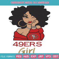 San Francisco 49ers Girl Embroidery Design File Download