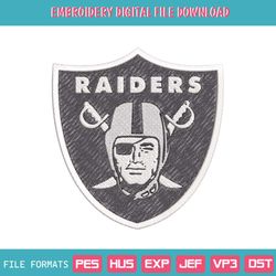 Las Vegas Raiders Logo NFL Embroidery Design Download