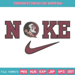 Florida State Seminoles Nike Logo Embroidery Design Download