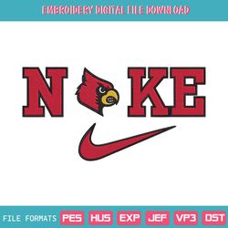 Louisville Cardinals Nike Logo Embroidery Design Download