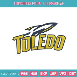 Toledo Rockets Logo NCAA Embroidery Design Download File