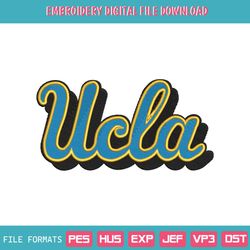 UCLA Bruins NCAA Embroidery Design File
