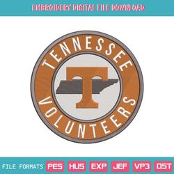Tennessee Volunteers NCAA Embroidery Design File