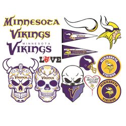 Minnesota Vikings Bundle Logo Svg, Sport Svg, Minnesota Vikings Svg, Bundle Logo Svg, Vikings Logo Svg, NFL Football Svg