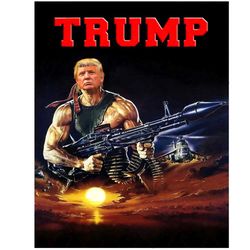 Trump Hold Guns Voting For Trump Become President Of Usa Png, Trending Png, Donald Trump Png, Rambo Rocket Launcher Png,