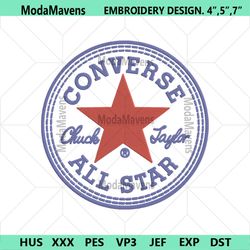 Converse All Star Chuck Taylor Logo Embroidery Design