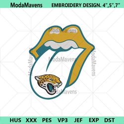 Rolling Stone Logo Jacksonville Jaguars Embroidery Design Download File