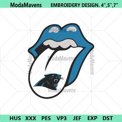 Rolling Stone Logo Carolina Panthers Embroidery Design Download File