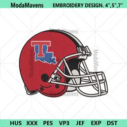 Louisiana Tech Bulldogs Helmet Embroidery Design Download File