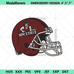 New Mexico State Aggies Helmet Embroidery Digitizing Instant Download