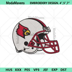 Louisville Cardinals Helmet Machine Embroidery Digitizing
