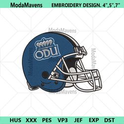Old Dominion Monarchs Helmet Embroidery Design Download File