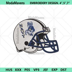 Navy Midshipmen Helmet Machine Embroidery Digitizing