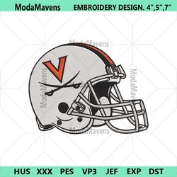 Virginia Cavaliers Helmet Embroidery Instant Download