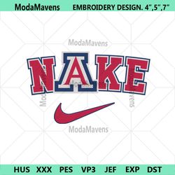 Arizona Wildcats Nike Logo Embroidery Design Download File