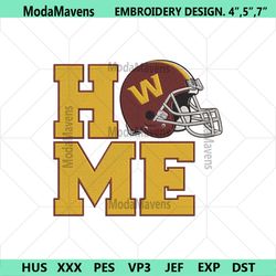 Washington Commanders Home Helmet Embroidery Design Download File