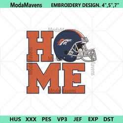 Denver Broncos Home Helmet Embroidery Design Download File