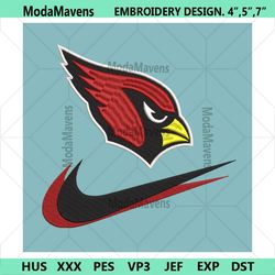 Arizona Cardinals Nike Swoosh Embroidery Design Download Png