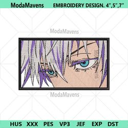 Gojo Eyes Embroidery Design Anime Jujutsu Kaisen Embroidery File