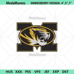 Missouri Tigers Embroidery Design, NCAA Embroidery Designs, Missouri Tigers Embroidery Instant File