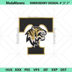 Missouri Tigers Football Logo Embroidery Design, NCAA Team Logo Machine Embroidery Files