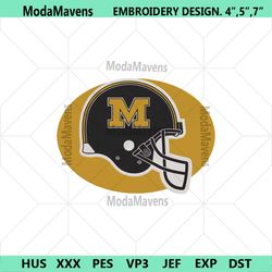 Missouri Tigers Helmet Logo Embroidery Design File