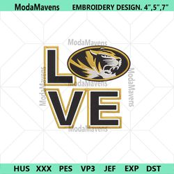 Missouri Tigers Logo NCAA Embroidery, Missouri Tigers Embroidery Download File
