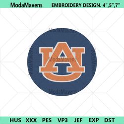 Auburn Tigers Logo Embroidery Design, Auburn Tigers Embroidery Files
