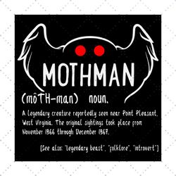 Mothman Definition Svg,Mothman Shirt,Mothman Definition Shirt,Mothman Svg,Legendary Creature Svg,Legendary Breast Svg,Mo