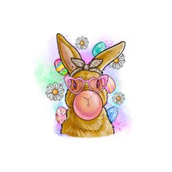 Easters Day Rabbit Bubble Gum Png Easter Day Jesus Digital