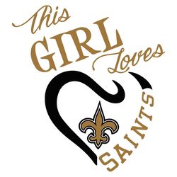 New Orleans Saints Logo Svg, Sport Svg, New Orleans Saints, Orleans Saints Logo, Football Svg, Saints Svg, Girl Loves Sv