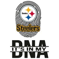 Pittsburgh Steelers It In My DNA Svg, Sport Svg, Pittsburgh Steelers Svg, Fingerprint Svg, Pittsburgh Steelers Logo, DNA