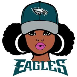 Black Girl Eagles Svg, Black Girl Svg, Eagles Svg, Philadelphia Eagles Svg, Philadelphia Eagles Football, Philadelphia E