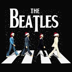 The Beatles Christmas Svg, Christmas Svg, Abbey Road Svg, The Beatles Svg, Beatles Christmas Svg, Vintage Beatles Svg, C