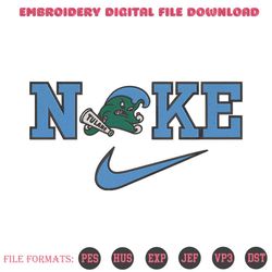 Nike Tulane Green Wave Logo NCAA Embroidery Design File