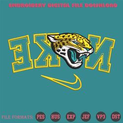 Jacksonville Jaguars Reverse Nike Embroidery Design Download File
