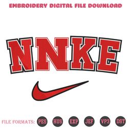 Nebraska Cornhuskers Nike Logo Embroidery Design Download File