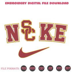 USC Trojans Nike Logo Embroidery Design Download File