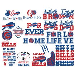 Buffalo Bills Logo Bundle Svg, Sport Svg, Buffalo Bills Svg, Buffalo Bills Logo Svg, Love Buffalo Bills, Buffalo Bills T