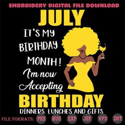 July Is My Birthday Month Svg, Birthday Svg, July Birthday Svg, July Svg, Born In July Svg, July Girl Svg, Birthday Mont