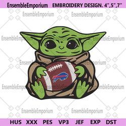 Detroit Lions Baby Yoda Football Embroidery Design File Download