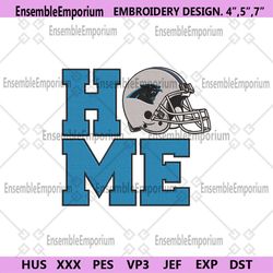 Carolina Panthers Home Helmet Embroidery Design Download File