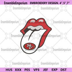 Rolling Stone Logo San Francisco 49ers Embroidery Design Download File