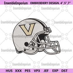 Vanderbilt Commodores Helmet Machine Embroidery Digitizing