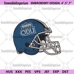 Old Dominion Monarchs Helmet Embroidery Design Download File