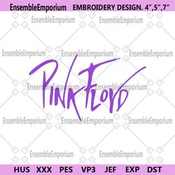 Pink Floyd Purple Logo Rock Band Embroidery Design Download File