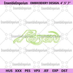 Poison Text 3D Logo Rock Band Embroidery Design Download File