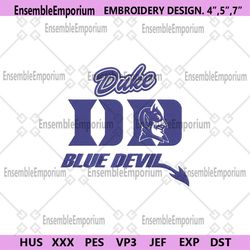 Duke Blue Devils Basketball Logo Embroidery, Duke Blue Devils Basketball Design File