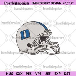 Duke Blue Devils Football Helmet Logo Machine Embroidery